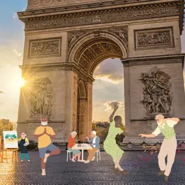 Semaine bleue 2026 : « Découverte de la peinture sur tissus » club séniors Beaucour (Paris 8e)