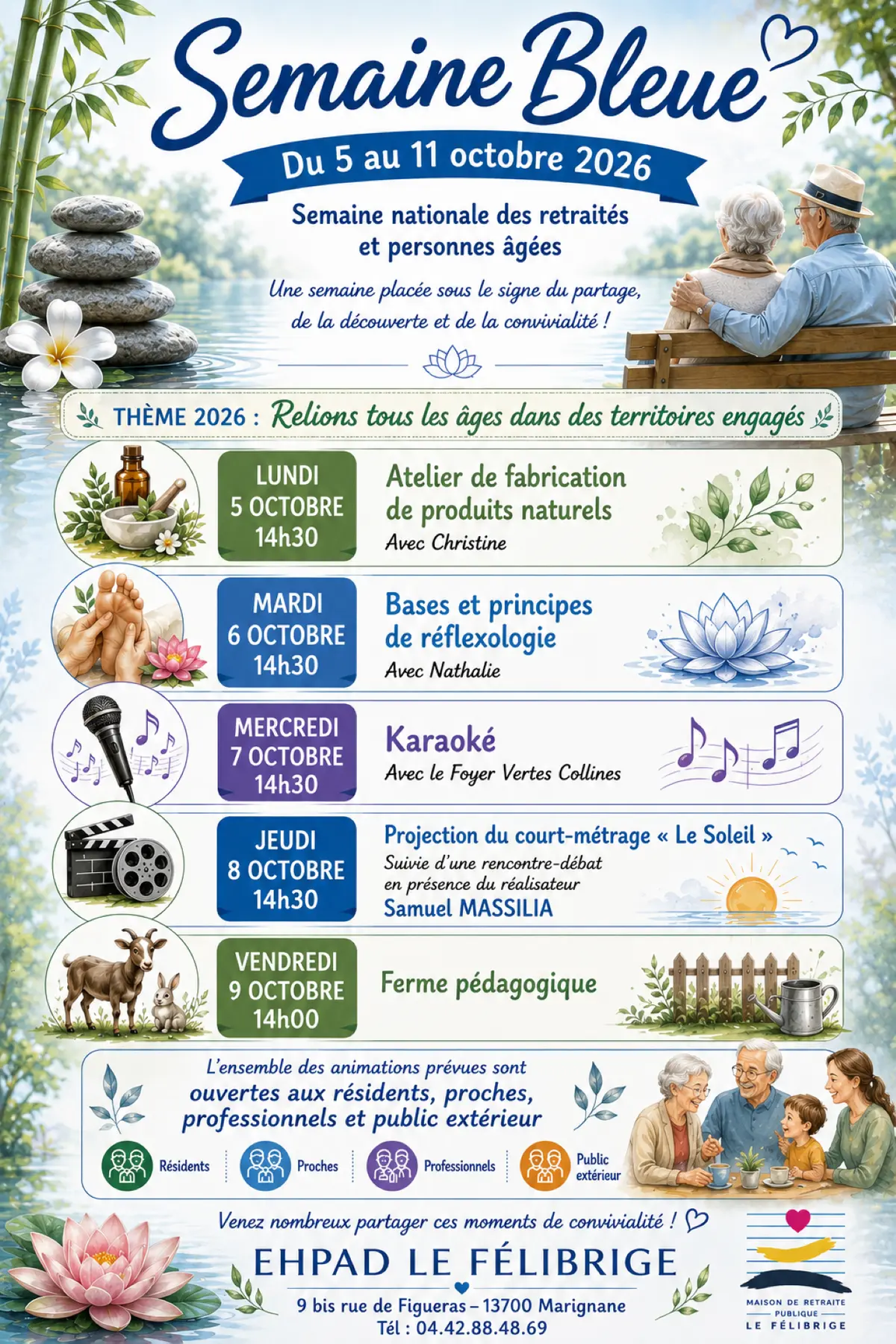 Semaine bleue à la maison de retraite Le Félibrige
