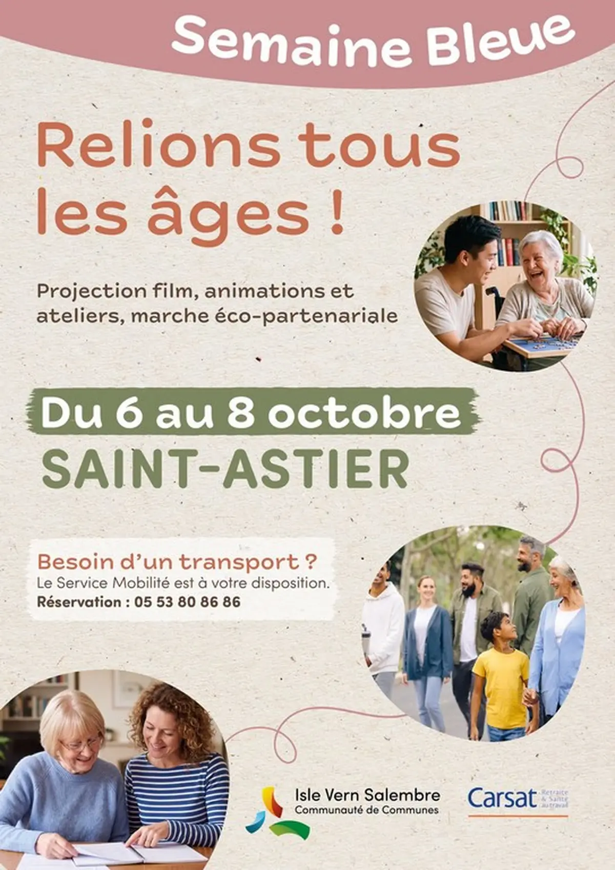 Semaine Bleue : Ciné-atelier Le Temps d'une Valse