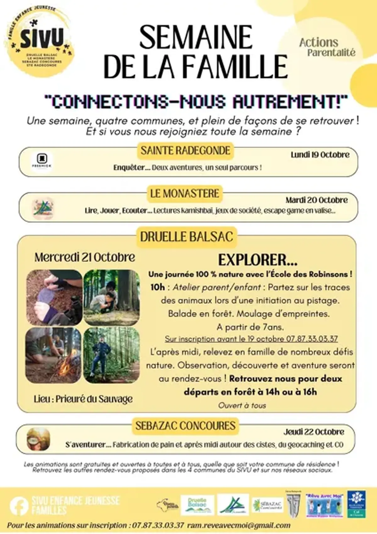Semaine de la famille : Connectons-nous autrement ! à Druelle Balsac