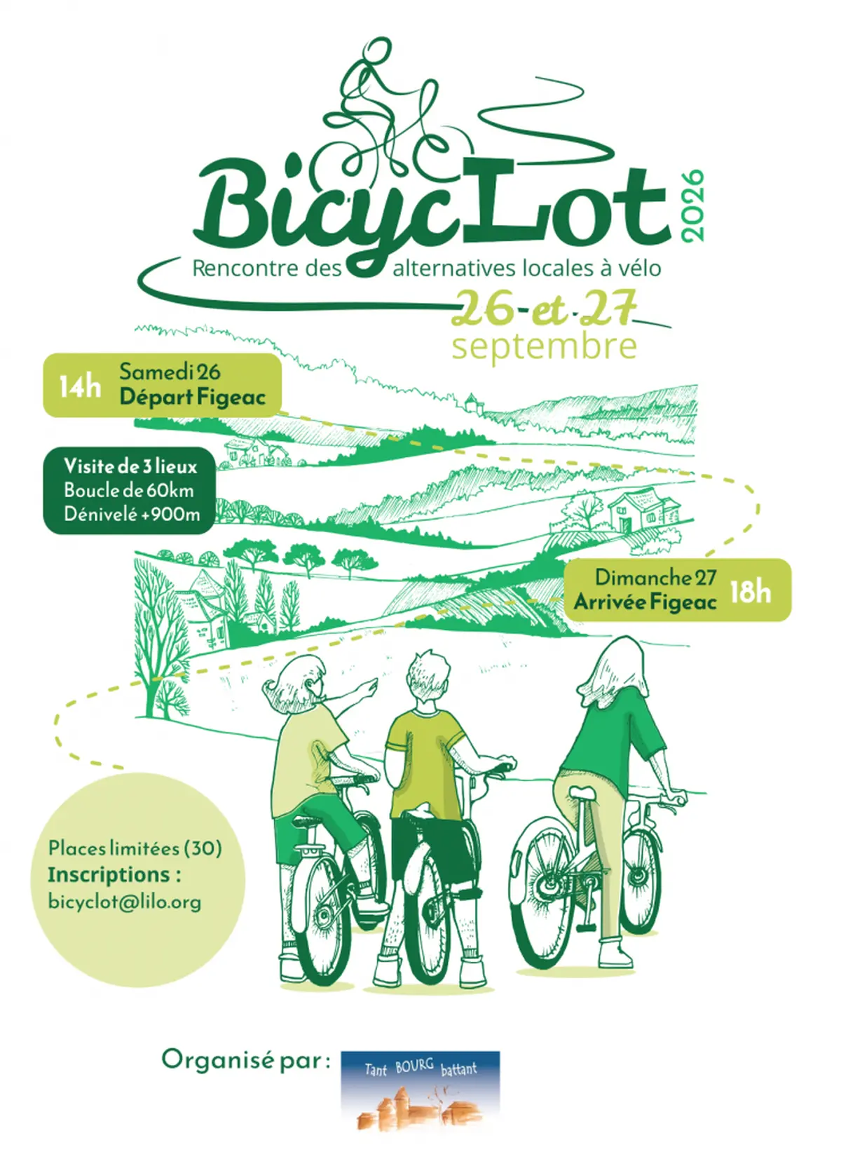 Semaine de la mobilité à Figeac : Randonnée à vélo de BicycLot