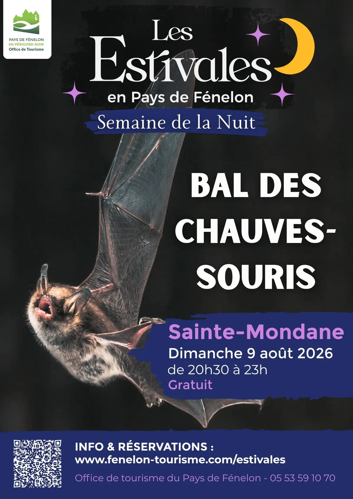 Semaine de la nuit : Bal des Chauves-souris à Sainte-Mondane