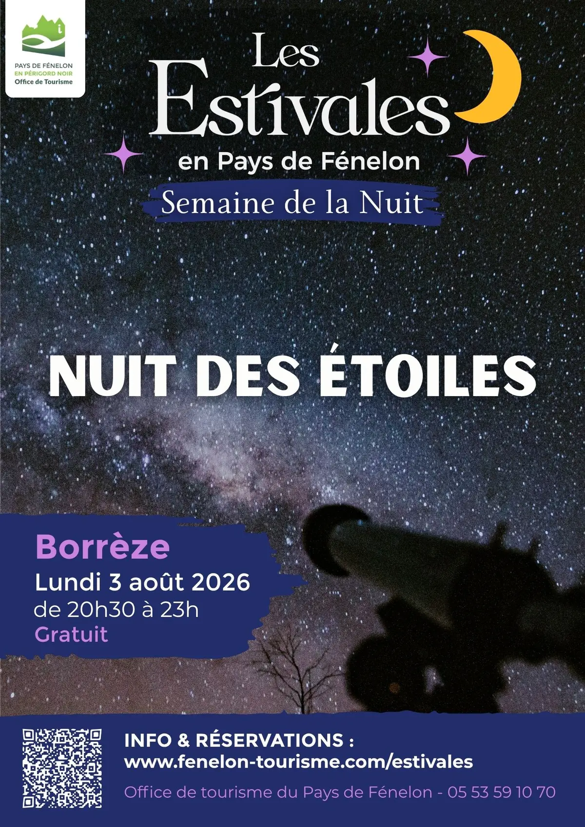 SEMAINE DE LA NUIT : La nuit des étoiles à Borrèze