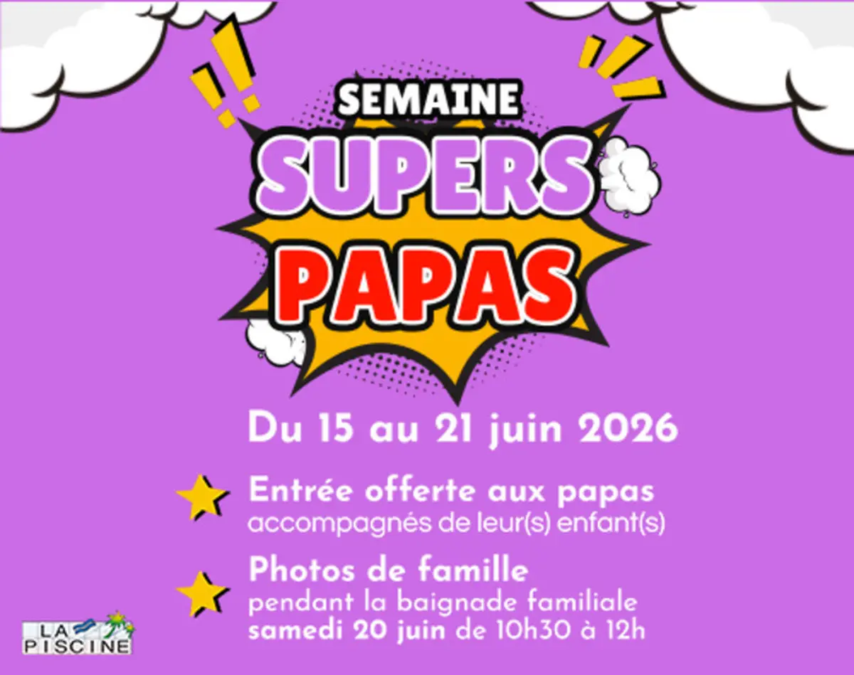 Semaine des supers-papas à la piscine