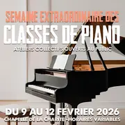 Semaine extraordinaire des classes de piano