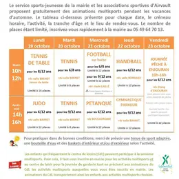 Semaine multisports à Airvault