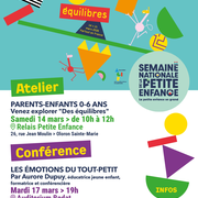 Semaine Nationale de la Petite Enfance : Atelier parents-enfants de 0 à 6 ans des équilibres