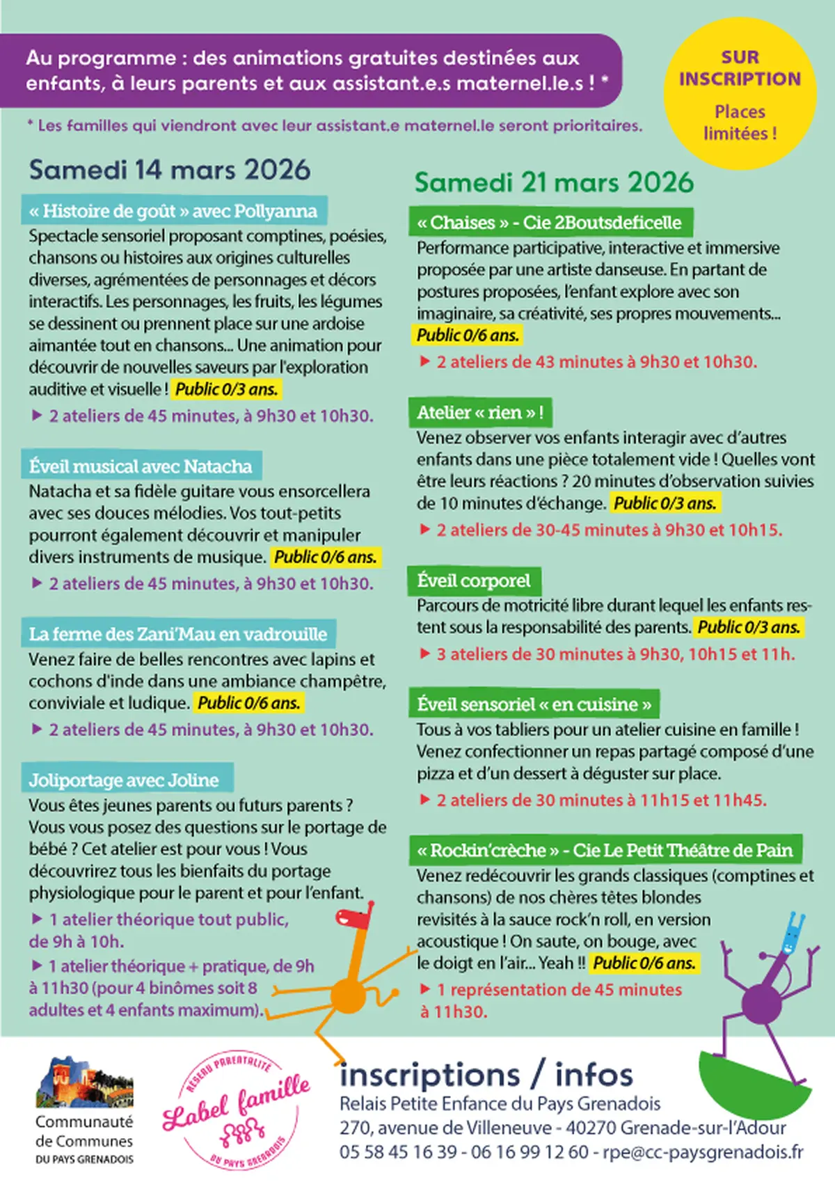Semaine Nationale de la Petite Enfance en Pays Grenadois
