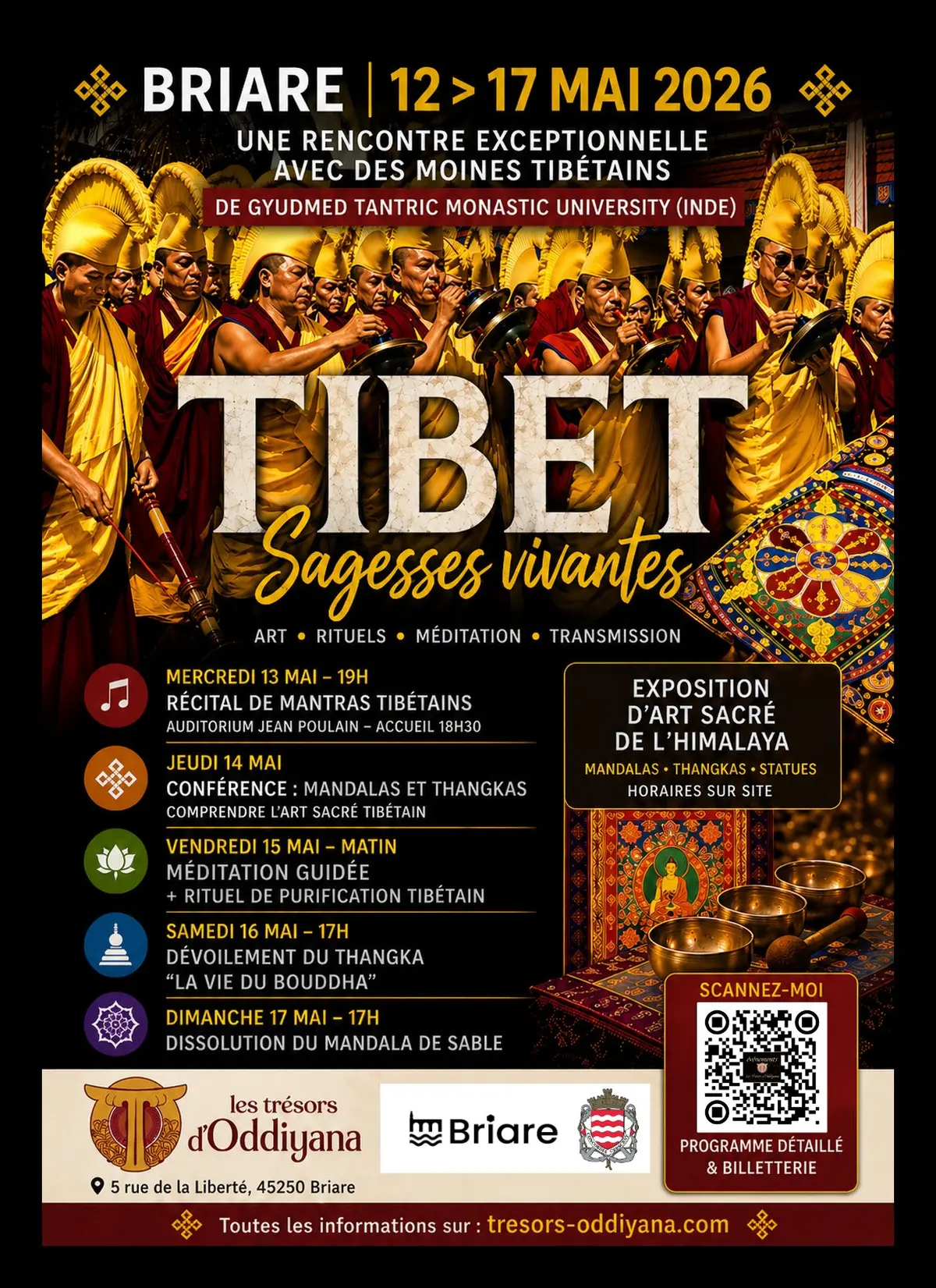 Semaine Tibet, Sagesses vivantes - ateliers de réalisation d'un mandala de sable