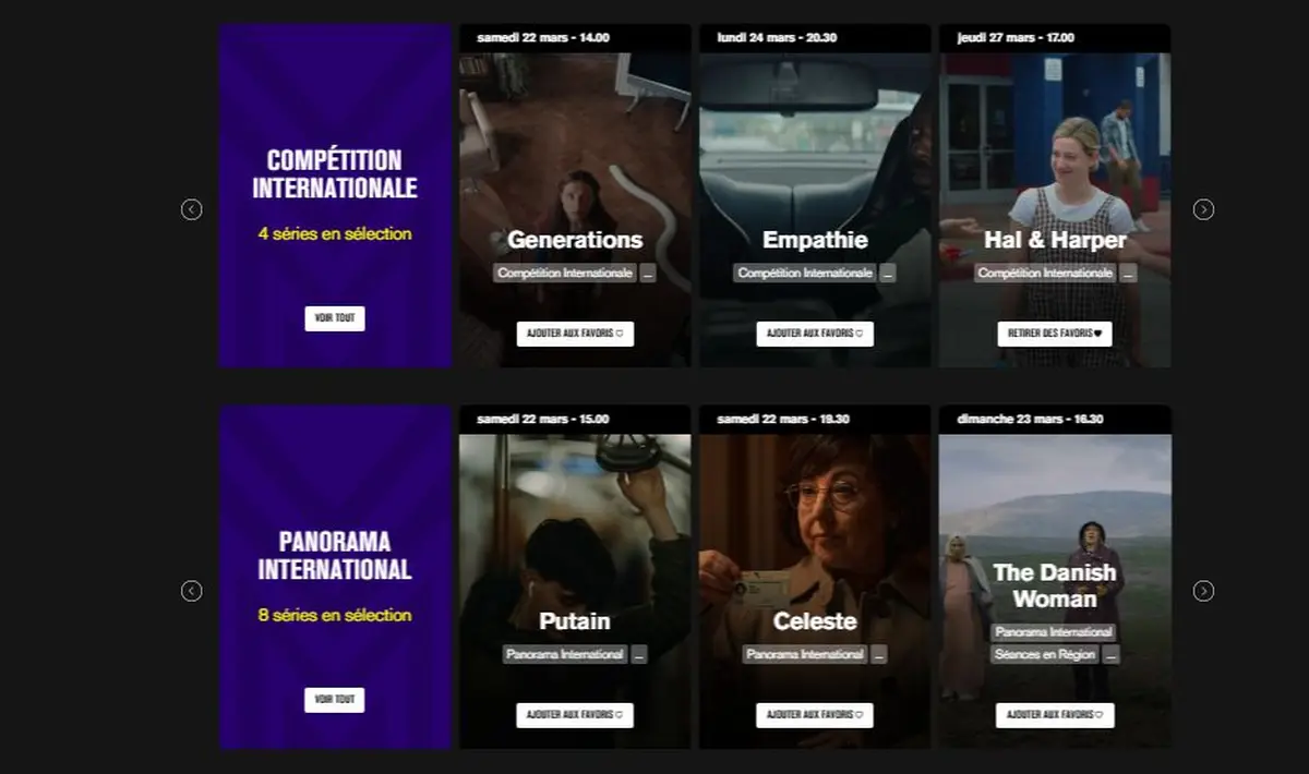 SERIE MANIA+ : la plateforme de streaming en direct