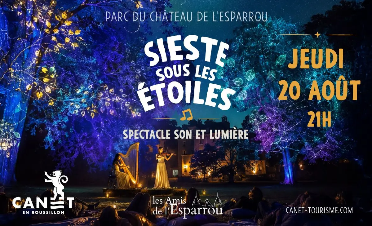 Sieste sous les Étoiles : un spectacle son et lumière immersif à Canet-en-Roussillon