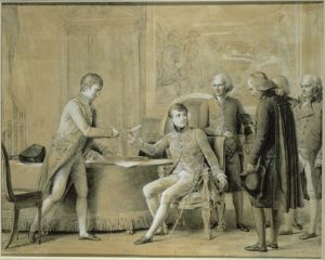 Signature du Concordat entre la France et le Saint-Siège, le 15 juillet 1801, par Gérard François Pascal Simon