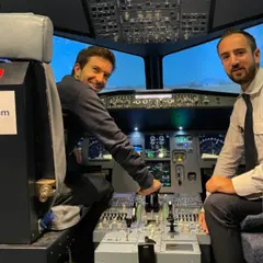 Simulateur de pilotage d'avion de ligne 737 à Paris