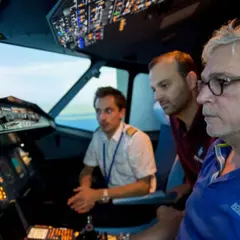Simulateur de pilotage d'avion de ligne à Genève