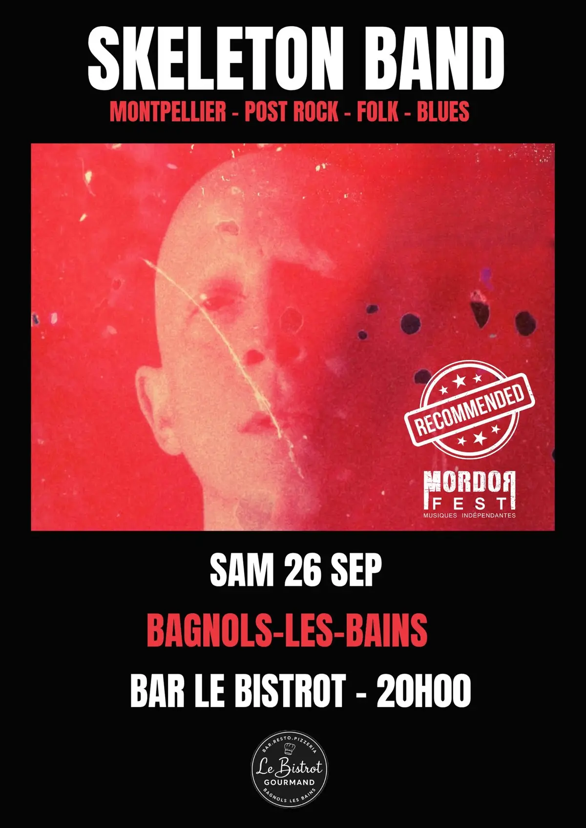 Skeleton Band En Concert Au Bar De Bagnols-Les-Bains