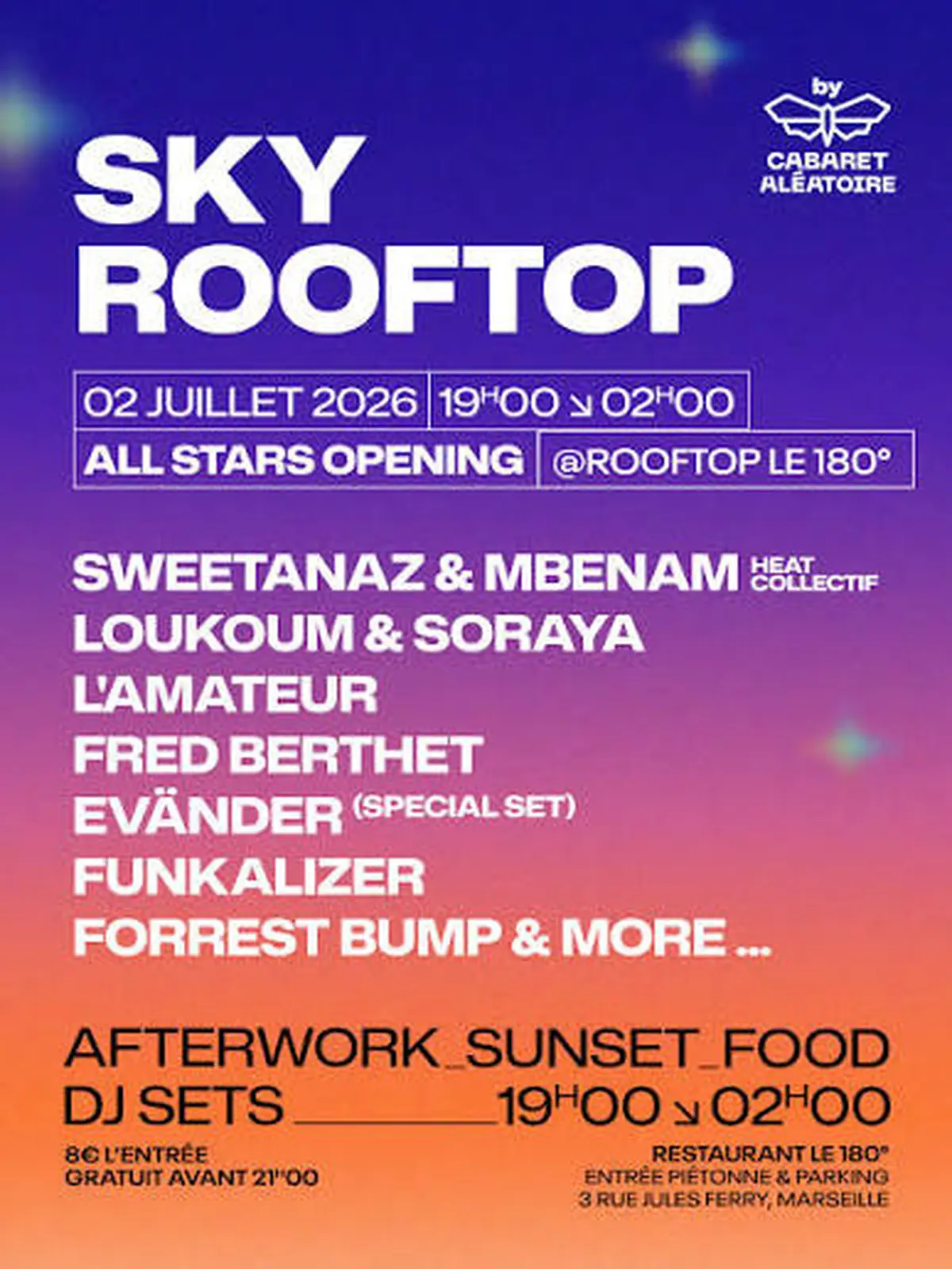 Sky rooftop by Cabaret aléatoire