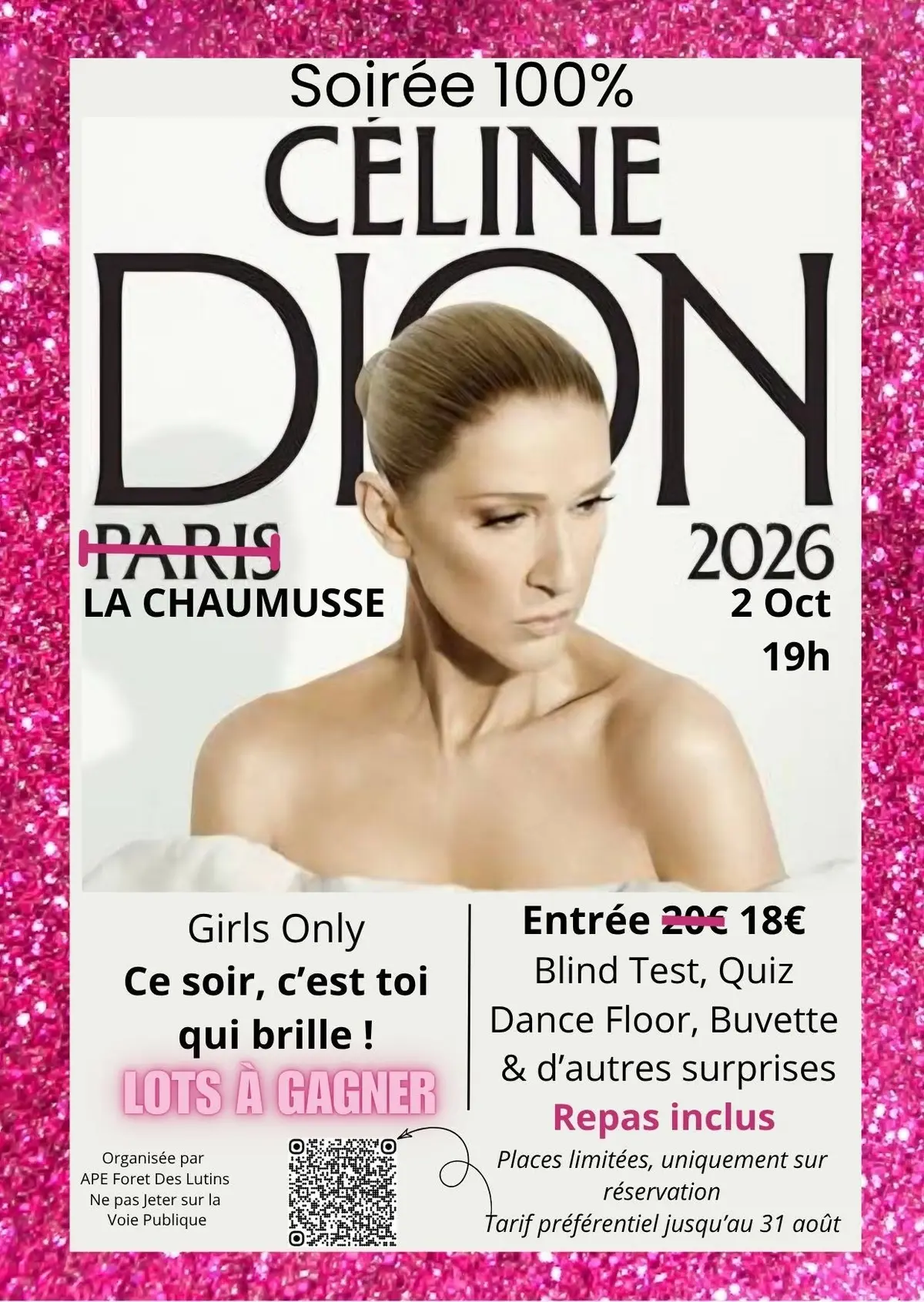 Soirée 100% Céline Dion - girls only