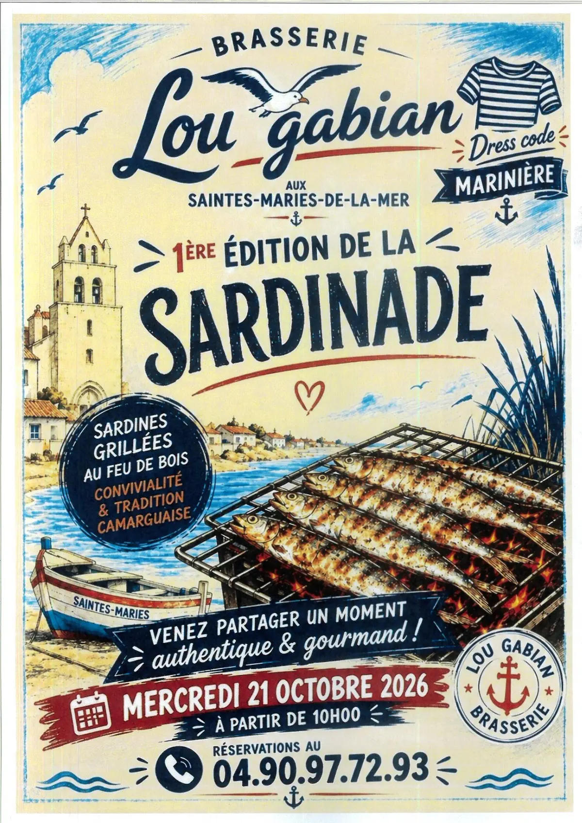 Soirée 1ère Edition de la Sardinade à Lou Gabian