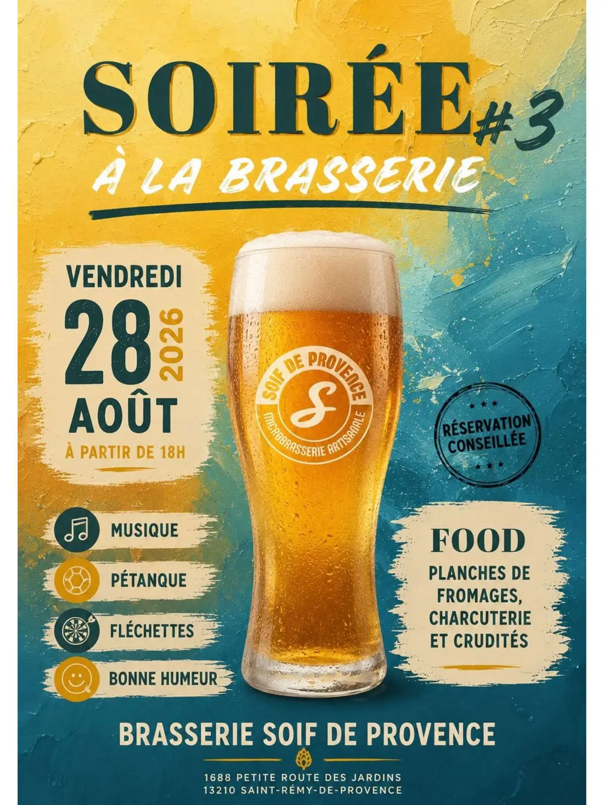 Soirée #3 à la brasserie Soif de Provence à Saint-Rémy-de-Provence