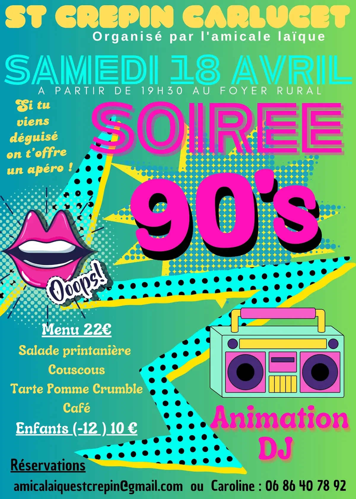 Soirée 90'