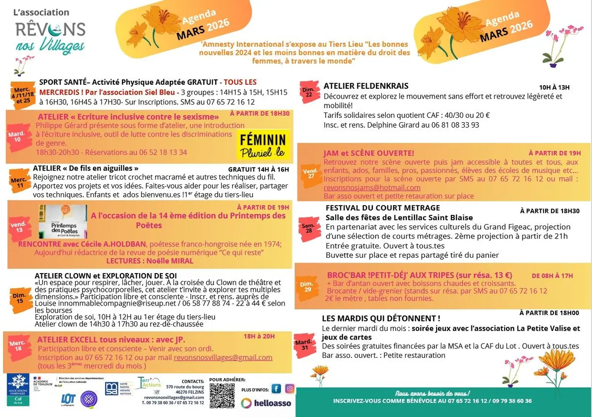 Soirée à Felzins, Jam et scène ouverte !