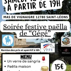 Soirée à l'occasion de l'endurance des monts du Lévézou.