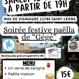 Soirée à l'occasion de l'endurance des monts du Lévézou.