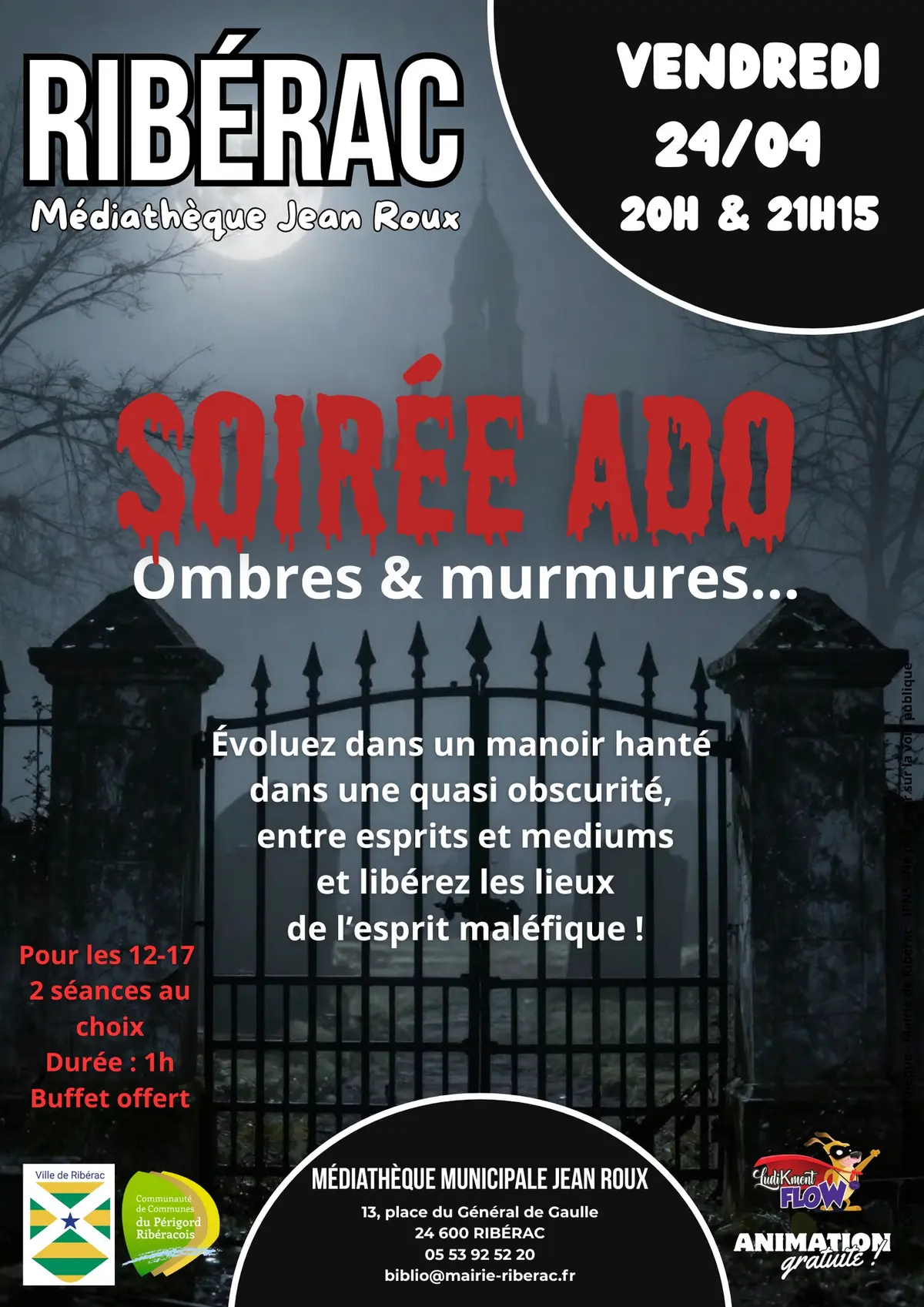 Soirée ados Ombres et murmures