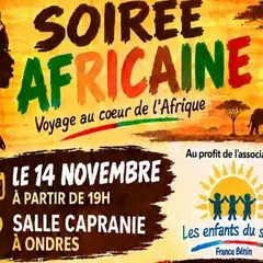 Soirée africaine (repas, concert Kalela, DJ)