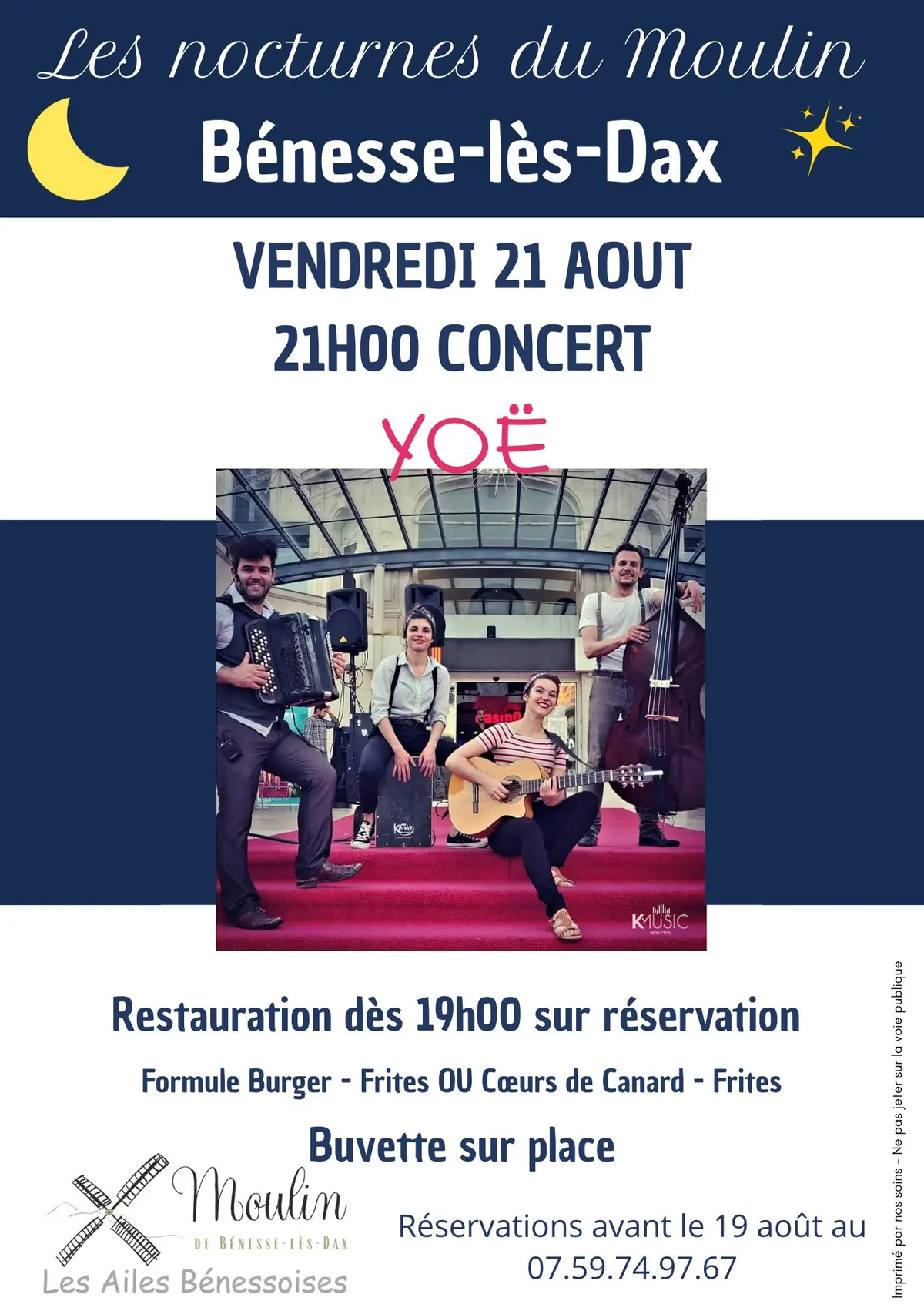 Soirée animée au Moulin