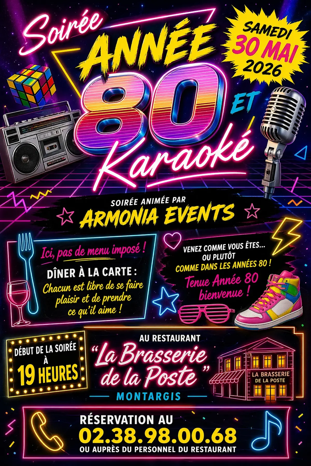 Soirée année 80 et karaoké