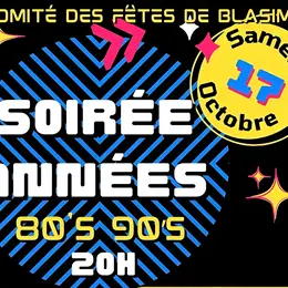 Soirée années 1980-90 et repas