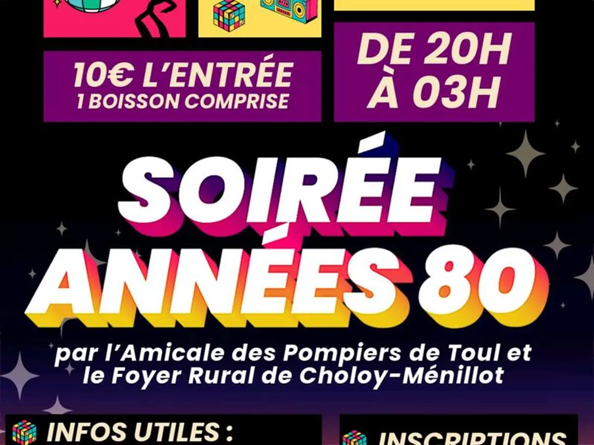 Soirée Années 80 - Choloy-Ménillot