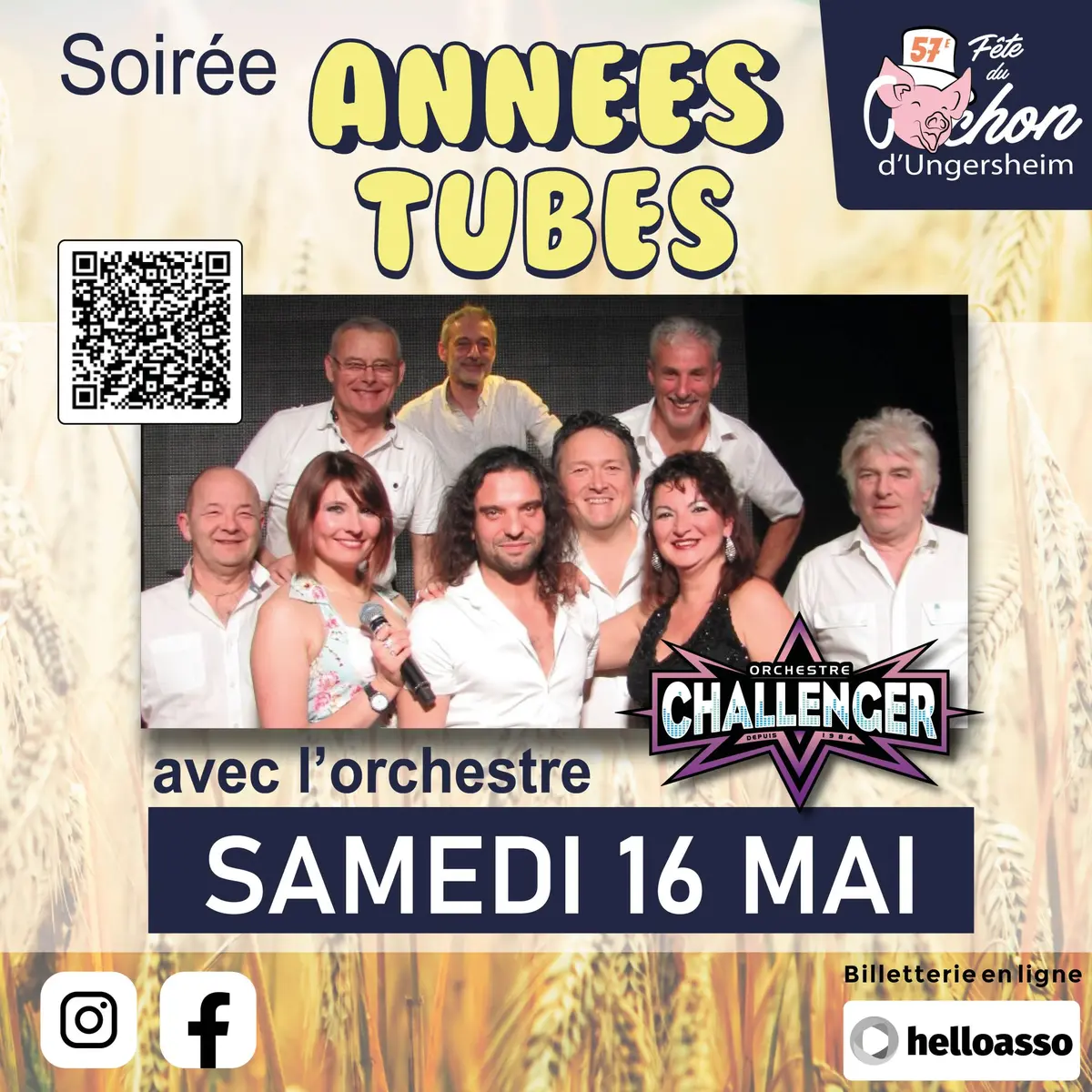 Soirée Années Tubes avec l'Orchestre Challenger
