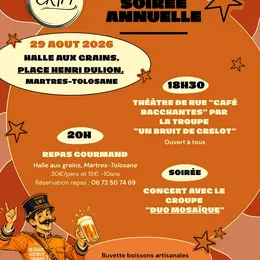 Soirée Annuelle à La Halle Aux Grains