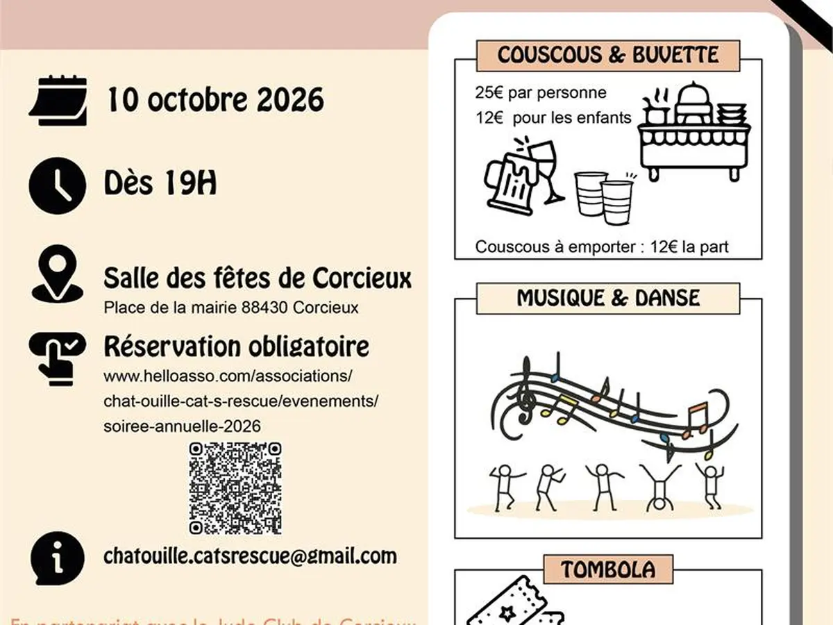 Soirée annuelle de l'association Chat'ouille