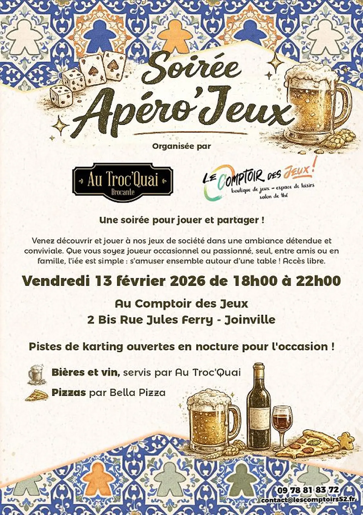 Soirée apéro'jeux