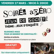 Soirée apéro jeux de société