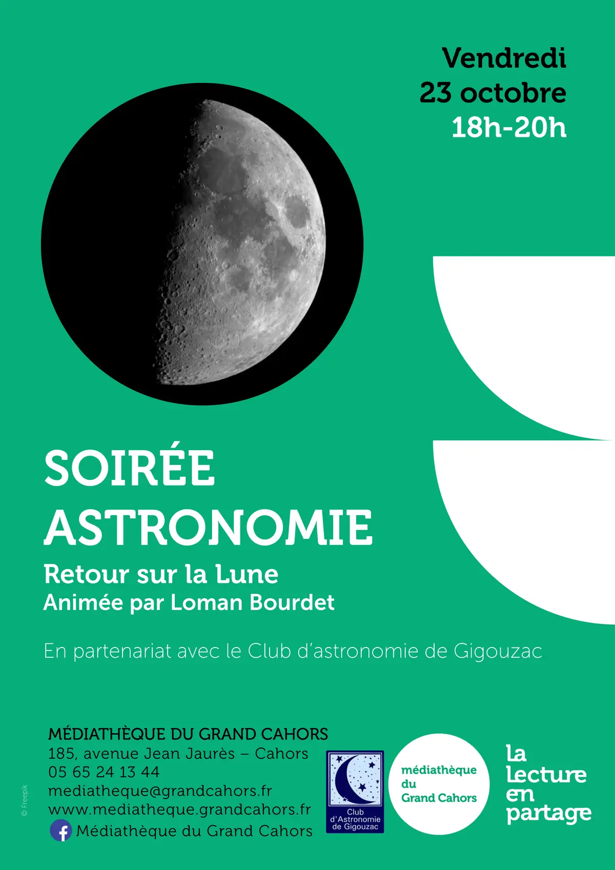 Soirée astronomie à la Médiathèque de Cahors