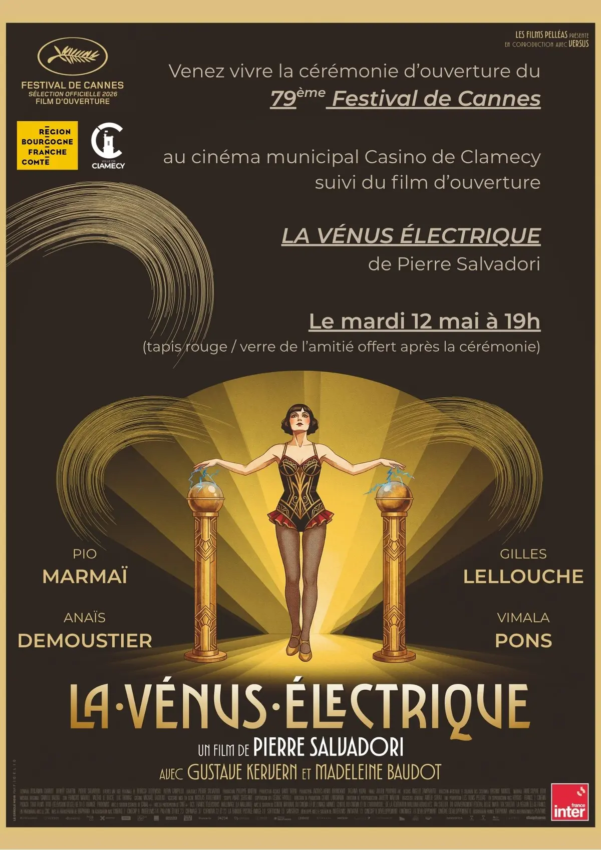 Soirée au cinéma Casino à l'occasion de l'ouverture du 79ème Festival de Cannes