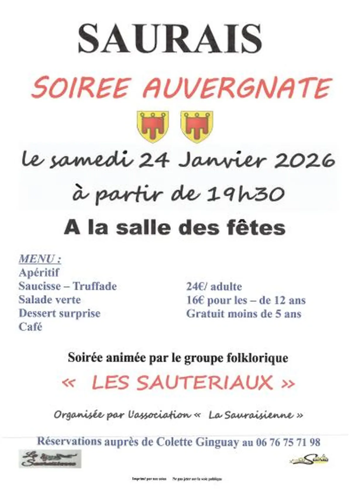 Soirée auvergnate