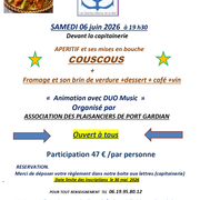 Soirée avec l’association des plaisanciers à Port Gardian