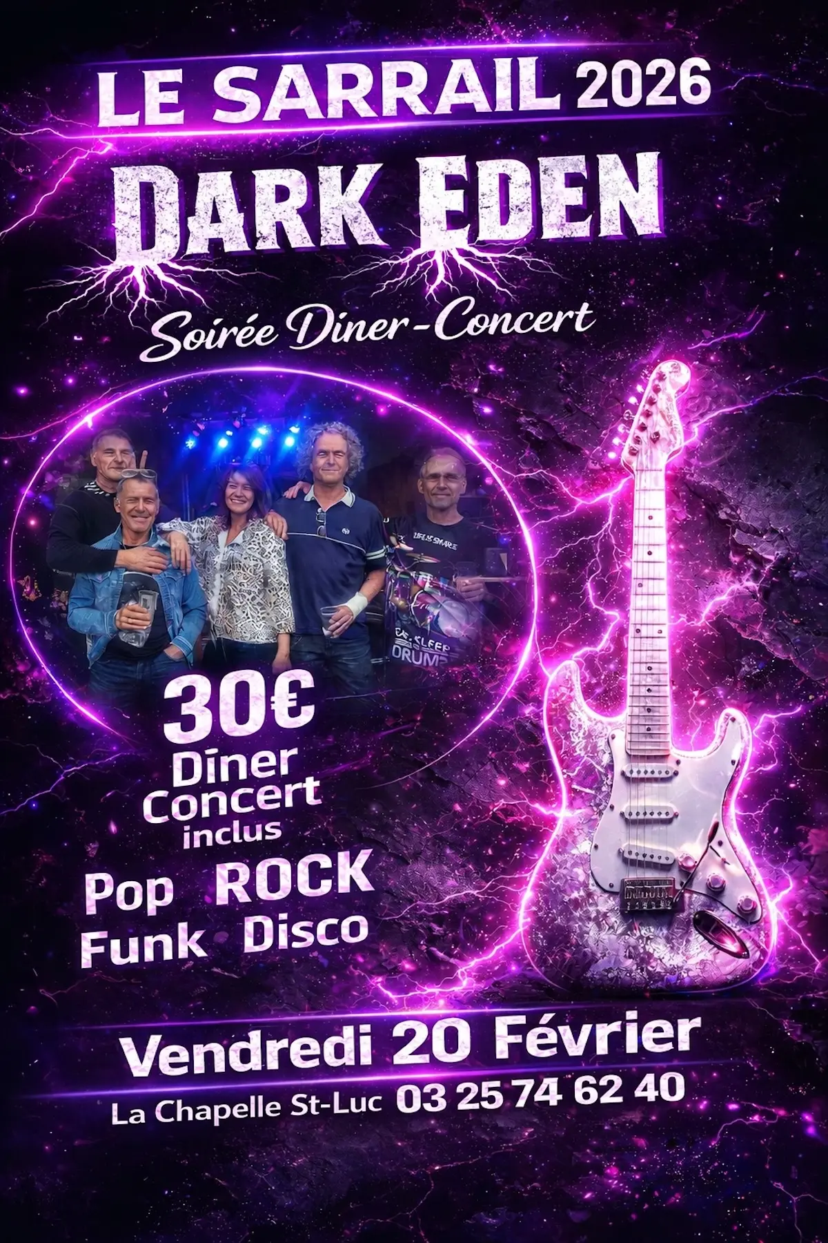 Soirée avec le groupe Dark Eden