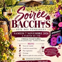 Soirée Bacchus au Château Grand Gallius