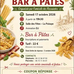 Soirée - Bar à Pâtes