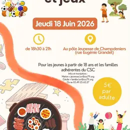 Soirée barbecue et jeux