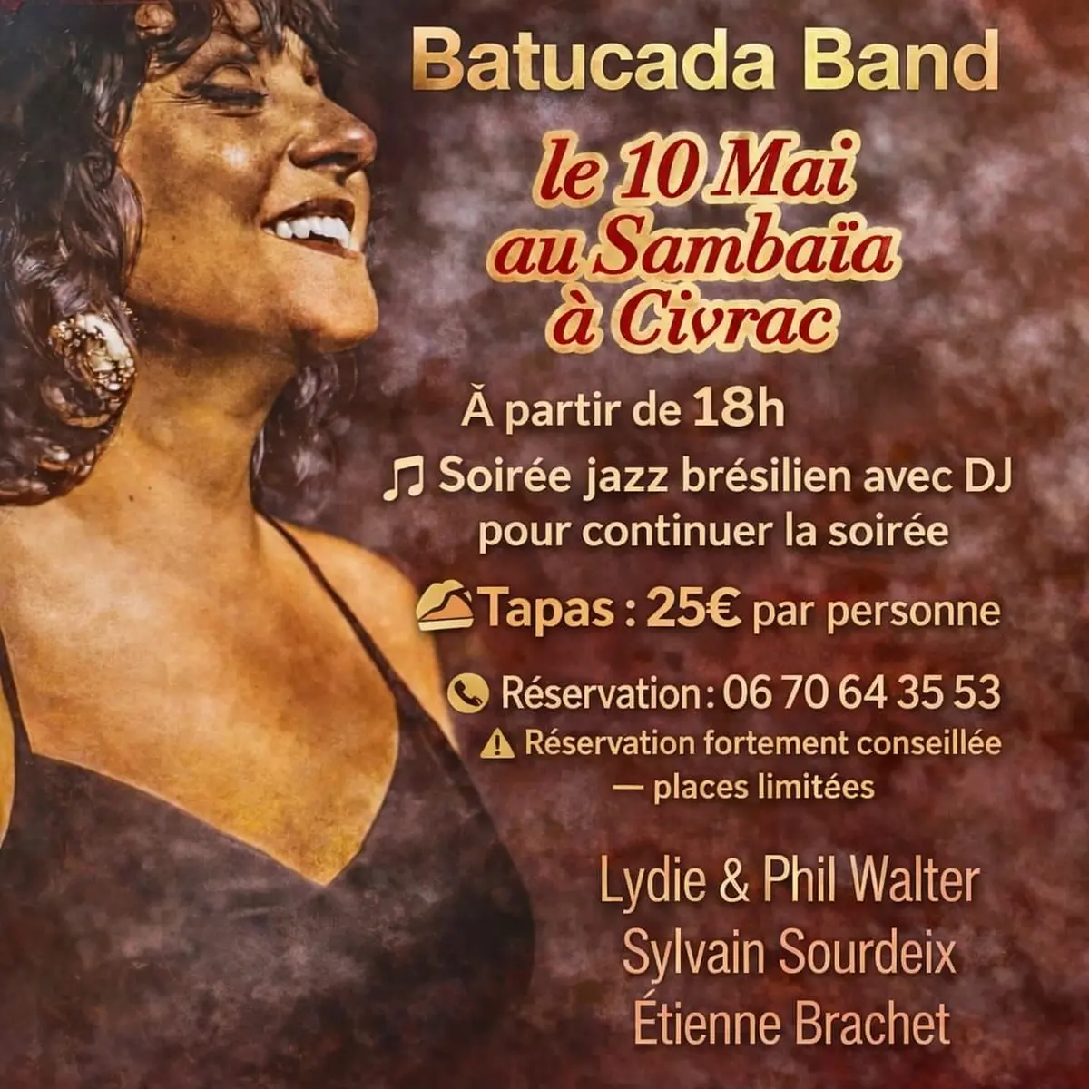 Soirée batucada 100% brésilienne