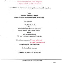 Soirée Beaujolais