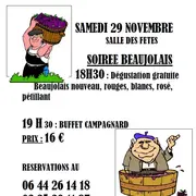 Soirée Beaujolais à la salle des fêtes de La Louptière-Thénard
