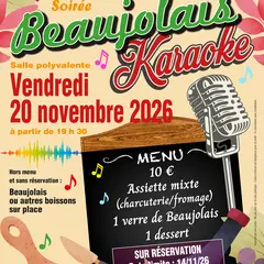 Soirée Beaujolais et karaoké